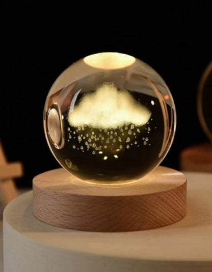 3d Crystal Ball Night Lamp